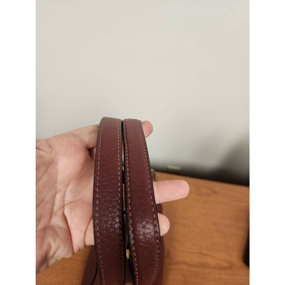 Coach Kristy Burgundy Shoulder Bag With Exotic Embossed Snake Trim. See pictures - Picture 10 of 16